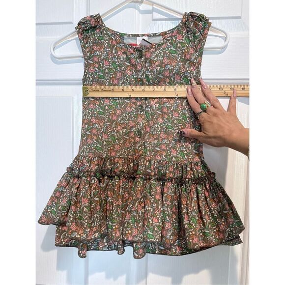 Matilda Jane Serendipity Wonder Girl Sleeveless Floral & Stripe Ruffle Dress 4T - Picture 9 of 13